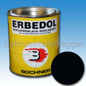 (18.67 Euro/L) 750 ml ERBEDOL Farbe schwarz glänzend Traktor Lack